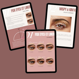 EBOOK - LES POSES TENDANCE (Fox eyes, Eye Liner, Kim K, wispy, Wet effect, Mascara, Manga, Animé)