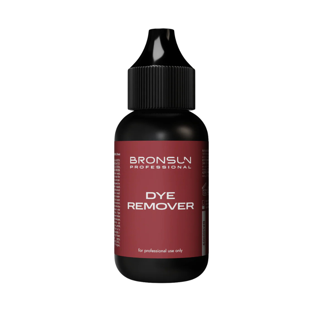 Remover dissolvant teinture Bronsun 20ml – correction débords et éclaircissement teinte sourcils et cils professionnel