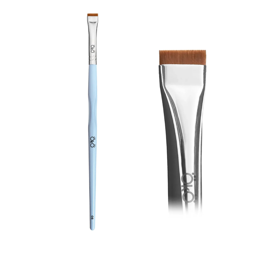 OKO - Pinceau #8 Black Edition – Pinceau Plat Pro Sourcils & Cils