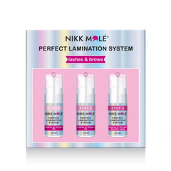 NIKK MOLE - Kit rehaussement cils & sourcils Step 1,2 & 3
