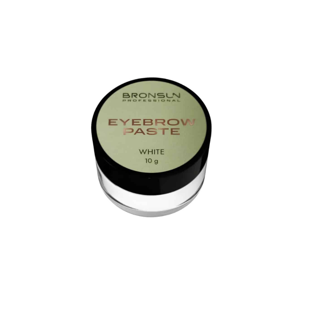 Pâte mapping sourcils Bronsun blanc : délimite la forme et protège la peau avant teinture ou henné. Texture flexible, ne coule pas, douce peaux sensibles. Livraison France & Europe