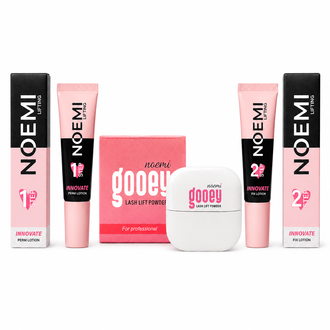 Kit Lash Lift Noemi Innovate – Protocole Essentiel Step 1 + Step 2 + Gooey