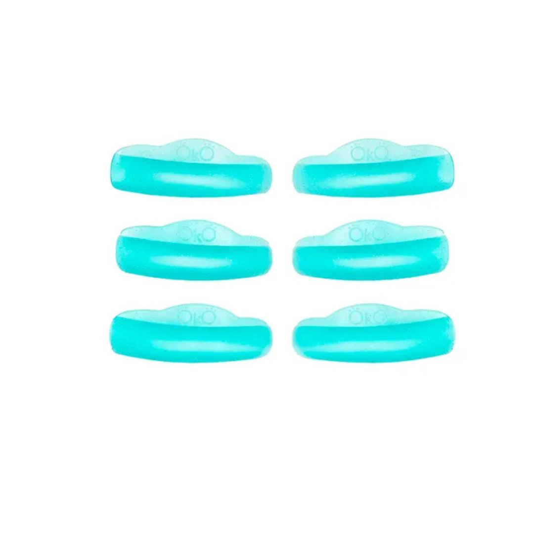 Pads lash lift silicone ovales ÖKO Blue Lagoon 3 paires S M L – fixation sans colle surface glossy, résistants teinture, anatomiques
