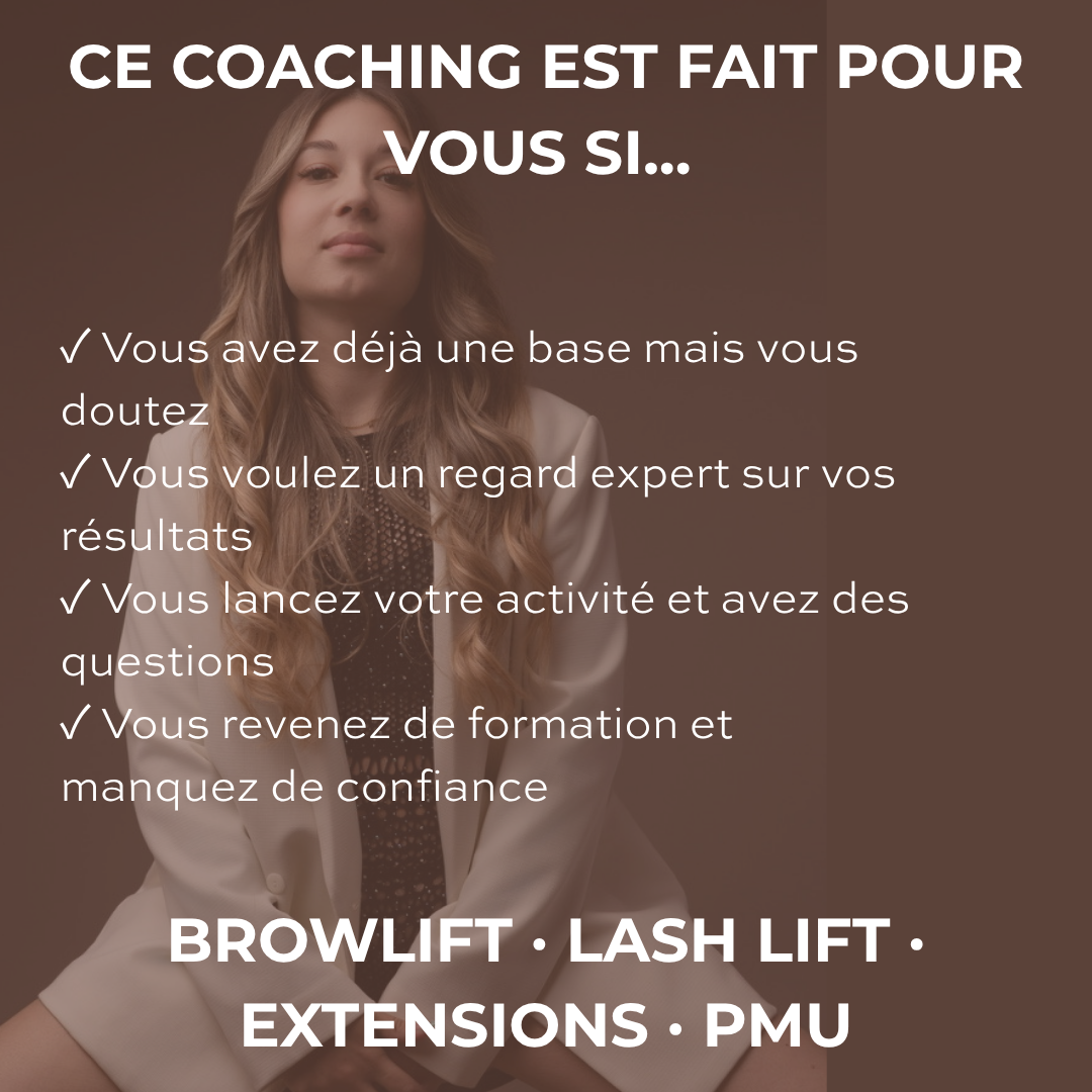 Coaching Visio 1h — Technique & Business Beauté avec Pauline