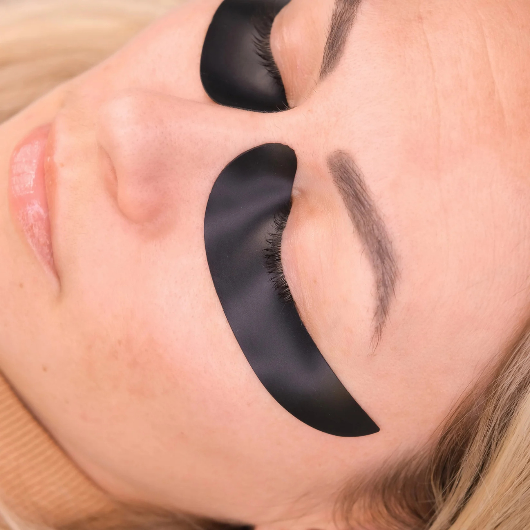 RUTHIE BELLE - Patchs Silicone Réutilisables Lash Lift – Noir – Hypoallergéniques & Écologiques