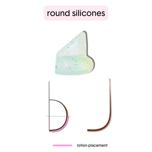 RUTHIE BELLE - Pads rehaussement sans colle ROUND - Set de 5