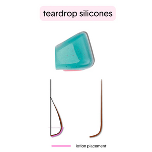 RUTHIE BELLE - Pads rehaussement sans colle TEARDROP - Set de 8