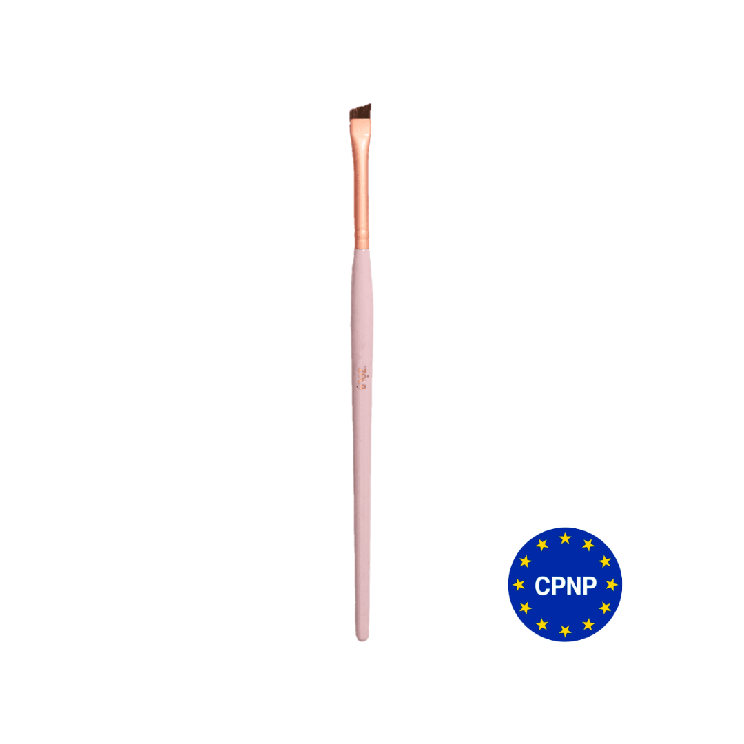ZOLA Narrow Beveled Brush 01p – Pinceau Biseauté Étroit Sourcils Rose Clair